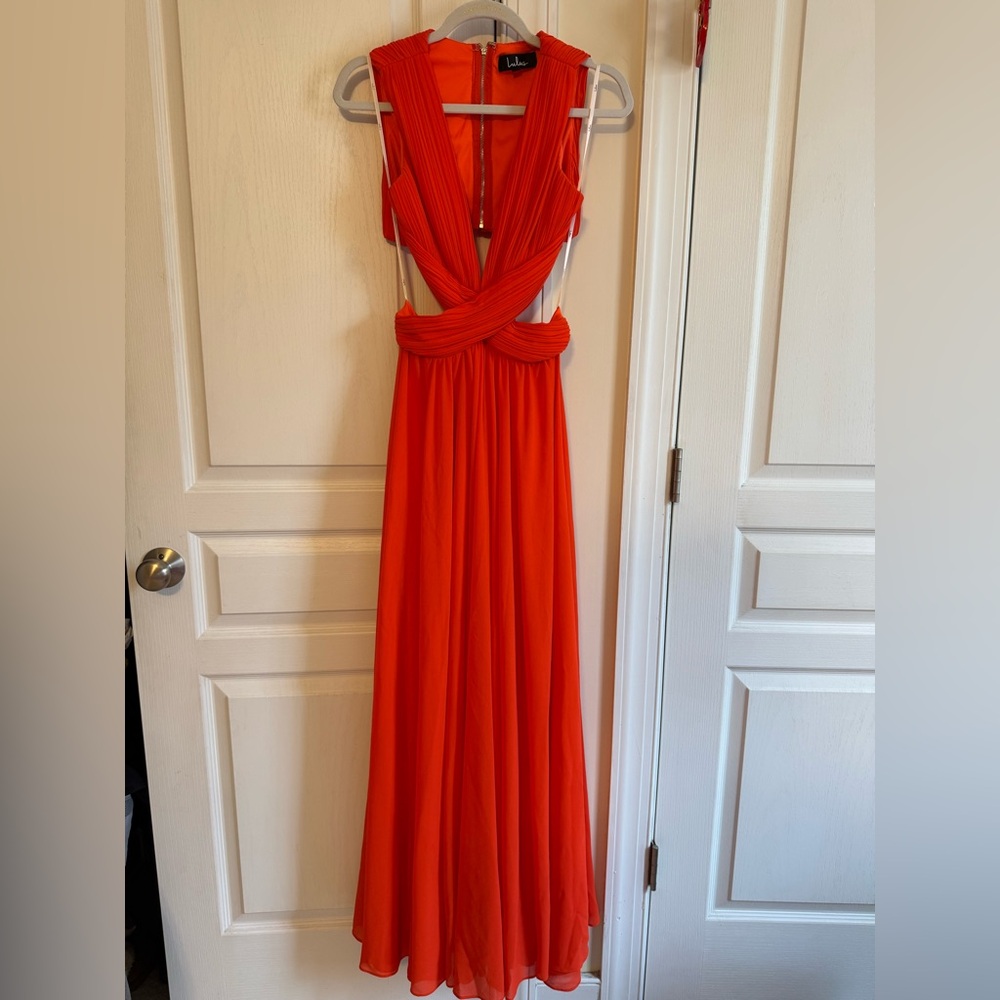 Lulu’s formal orange dress